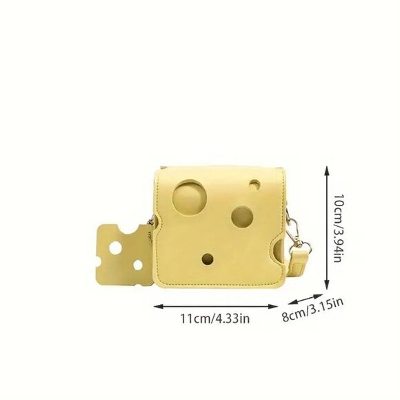 Cheese Crossbody Novelty Bag - Picture 2 of 6